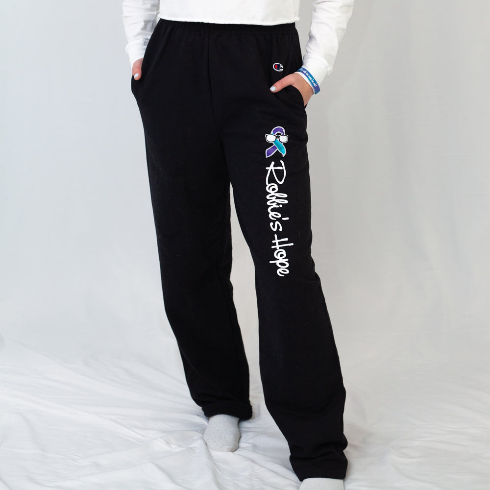 Women's Champion Open Bottom Sweatpants with Pockets – Robbie's Hope